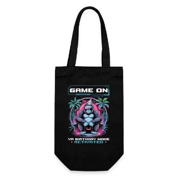 Birthday Gamer VR - Geschenkbeutel für Flaschen - Schwarz - Vorne
