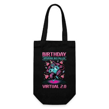 Birthday Gamer VR - Geschenkbeutel für Flaschen - Schwarz - Vorne