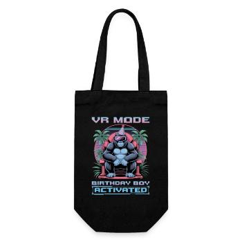 Birthday Gamer VR - Geschenkbeutel für Flaschen - Schwarz - Vorne