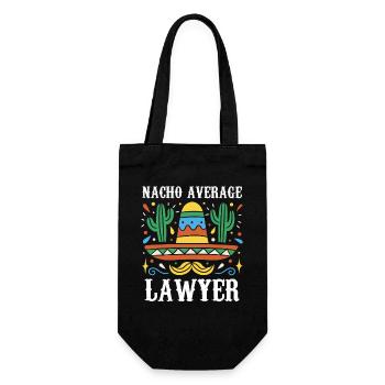 Nacho Average Lawyer Illustration - Geschenkbeutel für Flaschen - Schwarz - Vorne