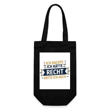 Je pensais que j’avais raison – je l’étais ! - Sac à bouteille - noir - Devant