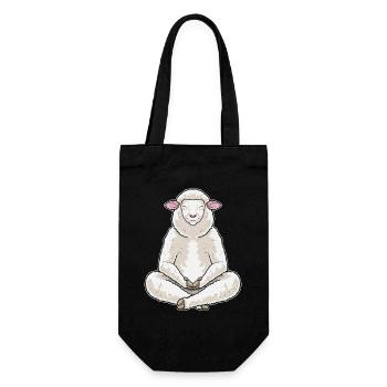 Mouton Yoga Fitness Méditation - Sac à bouteille - noir - Devant