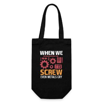 Mechanical Engineering Mechanical Engineer - Gift Bag for Bottles - black - Front