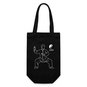 Tai Chi Stylish Martial Arts - Gift Bag for Bottles - black - Front