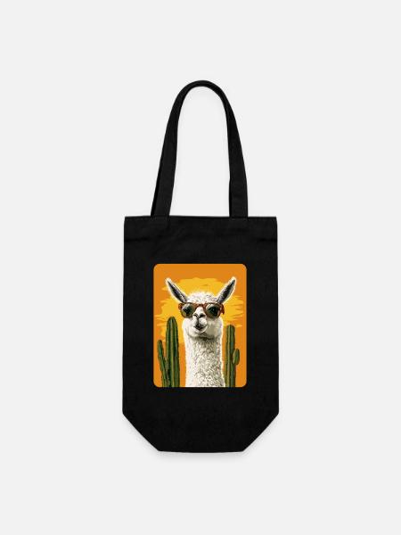 lama - Sac à bouteille - noir