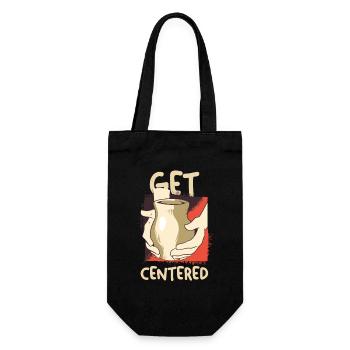 Get Centered Coffee Moment - Gift Bag for Bottles - black - Front