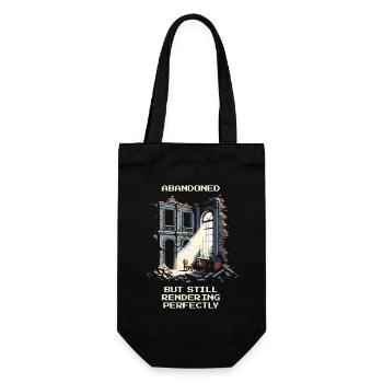 Abandoned, but perfectly rendered | Urban Vibes - Gift Bag for Bottles - black - Front