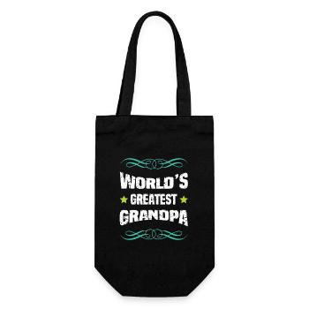 Le plus grand grand-père du monde - Sac à bouteille - noir - Devant