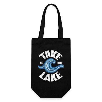 Emmenez-moi au Lake Retro Wave - Sac à bouteille - noir - Devant