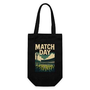Jour de match – Conception du stade de football - Sac à bouteille - noir - Devant