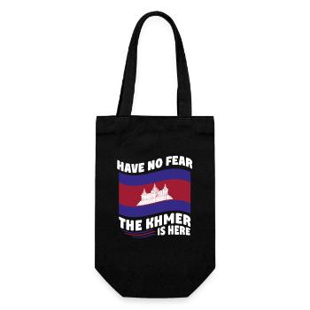 Cambodge Cambodgien Les Khmers sont là - Sac à bouteille - noir - Devant