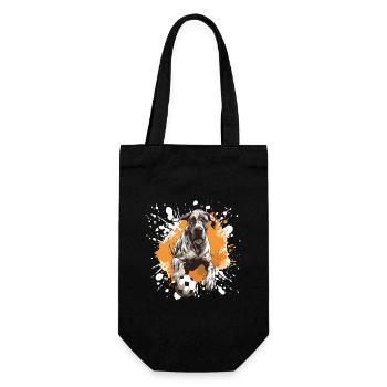 Dogue Allemand Chien Football Sports - Sac à bouteille - noir - Devant