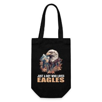 Adler - Geschenkbeutel für Flaschen - Schwarz - Vorne