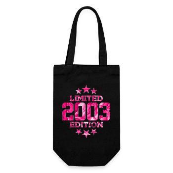 LIMITED EDITION 2003 23RD BIRTHDAY - Gift Bag for Bottles - black - Front