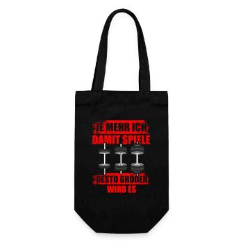 The more bodybuilding bodybuilders gym weight training - Gift Bag for Bottles - black - Front