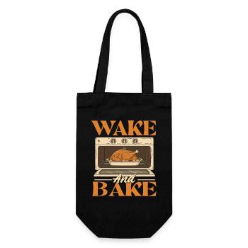 Wake And Bake Drôle Style d’automne de Thanksgiving - Sac à bouteille - noir - Devant
