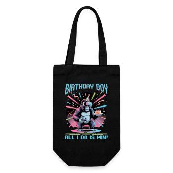 Birthday Gamer VR - Geschenkbeutel für Flaschen - Schwarz - Vorne