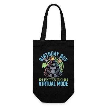 Birthday Gamer VR - Geschenkbeutel für Flaschen - Schwarz - Vorne