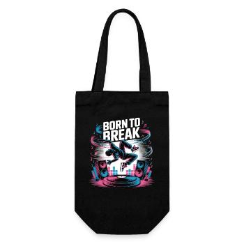 Streetdance Beat – Urban DJ Musik Design - Geschenkbeutel für Flaschen - Schwarz - Vorne