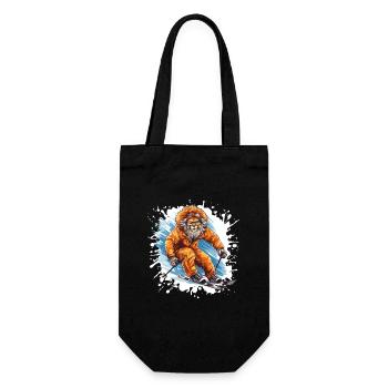 Löwe Ski Skiing - Gift Bag for Bottles - black - Front