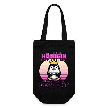 The queen wants to gamble - Gift Bag for Bottles - black - Front