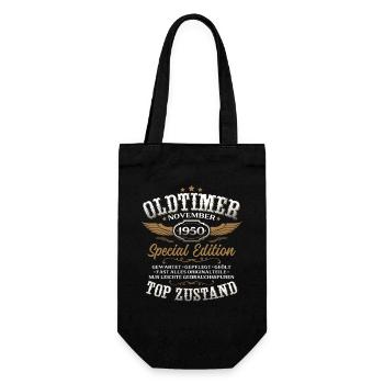 Cadeau 75ème anniversaire Voiture de collection Novembre 1950 - Sac à bouteille - noir - Devant