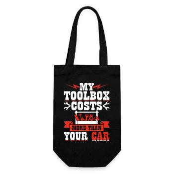 Mechanic Mechatronics Technician Screwdriver Gift - Gift Bag for Bottles - black - Front