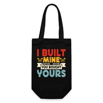 Mechanic Mechatronics Technician Screwdriver Gift - Gift Bag for Bottles - black - Front
