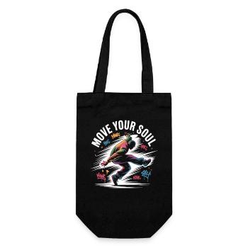 Streetdance Beat – Urban DJ Music Design - Gift Bag for Bottles - black - Front