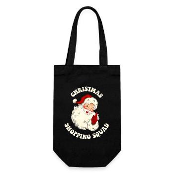 Escouade de magasinage de Noël - Sac à bouteille - noir - Devant