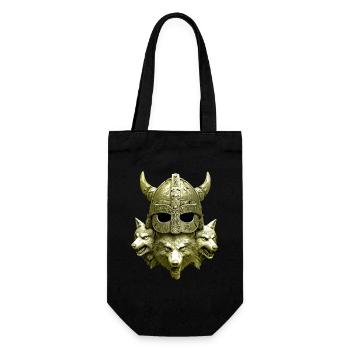 Casque Viking Loup - Sac à bouteille - noir - Devant