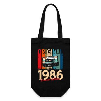 Cassette 40ème Anniversaire Novembre Millésime 1986 - Sac à bouteille - noir - Devant