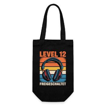 Anniversaire Niveau 12 débloqué - Sac à bouteille - noir - Devant