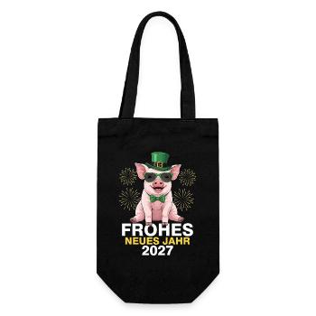 Happy New Year 2027 - Gift Bag for Bottles - black - Front