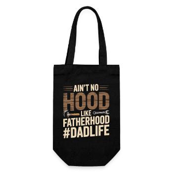 Il n’y a pas de capuche comme la paternité – Chemise de papa - Sac à bouteille - noir - Devant