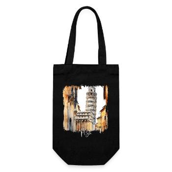 Aquarelle de Pise, Pise Italie - Sac à bouteille - noir - Devant