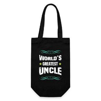 World's Greatest Uncle - Geschenkbeutel für Flaschen - Schwarz - Vorne