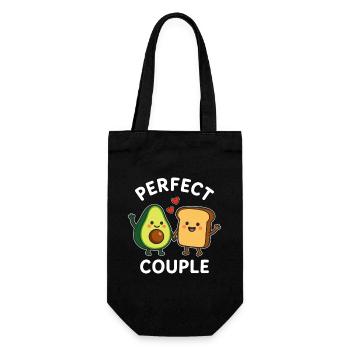 Couple parfait Avocado Toast Love - Sac à bouteille - noir - Devant