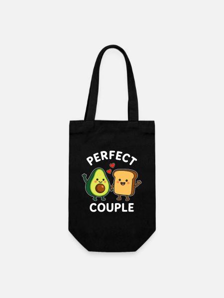 Couple parfait Avocado Toast Love - Sac à bouteille - noir