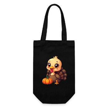 Thanksgiving Truthahn Baby - Geschenkbeutel für Flaschen - Schwarz - Vorne