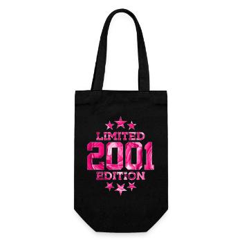 LIMITED EDITION 2001 25TH BIRTHDAY - Gift Bag for Bottles - black - Front