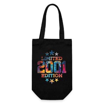 LIMITED EDITION 2001 25TH BIRTHDAY - Gift Bag for Bottles - black - Front