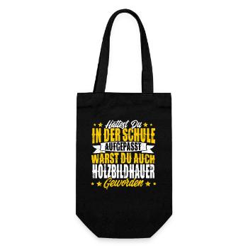 Wood sculptor - Gift Bag for Bottles - black - Front