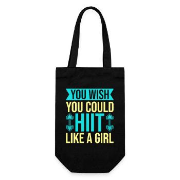 Fitness Fanatics Hiit Like A Girl Calisthenics Gym - Gift Bag for Bottles - black - Front