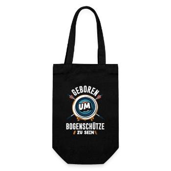 I go archery - Gift Bag for Bottles - black - Front