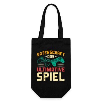 FATHERHOOD THE ULTIMATE GAME Fun - Gift Bag for Bottles - black - Front