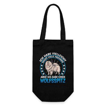 Wolfspitz est un ami allemand Wolfspitz - Sac à bouteille - noir - Devant