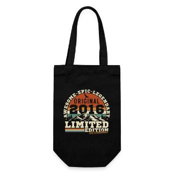 10 Years 2016 Vintage Birthday Gift - Gift Bag for Bottles - black - Front