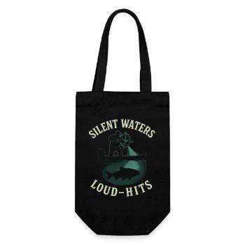 Silent Waters Loud Hits Angler Adventure - Gift Bag for Bottles - black - Front