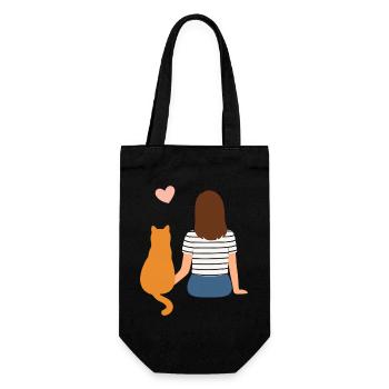 Woman Minette and her mistress, complicity - Sac à bouteille - noir - Devant